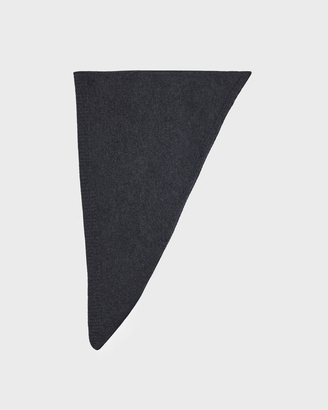 Skjerf Wool Cashmere Triangle Grey