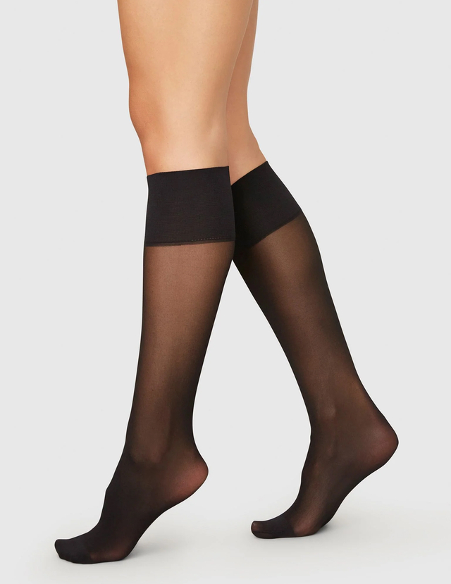 Knee-Highs 2 Pack Elin Premium Black