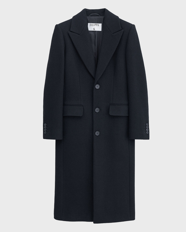 Filippa K 93 Slim Wool Coat Svart 34