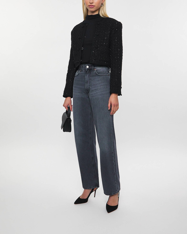 ROTATE Birger Christensen Jacket Boucle Crop Black 40