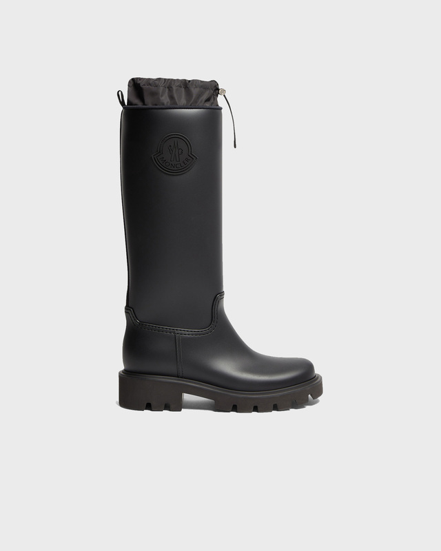 Moncler Kickstream High Rain Boots Black EUR 36