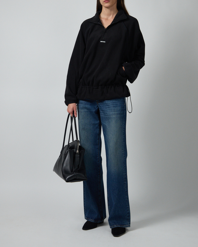 Jacket Fleece Half Zip Black