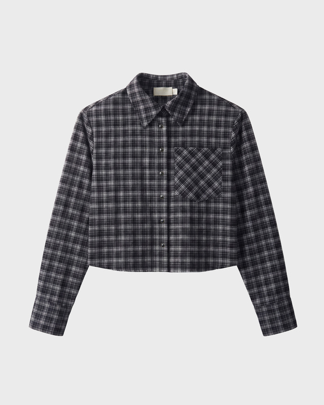 Skjorte Pane Grey