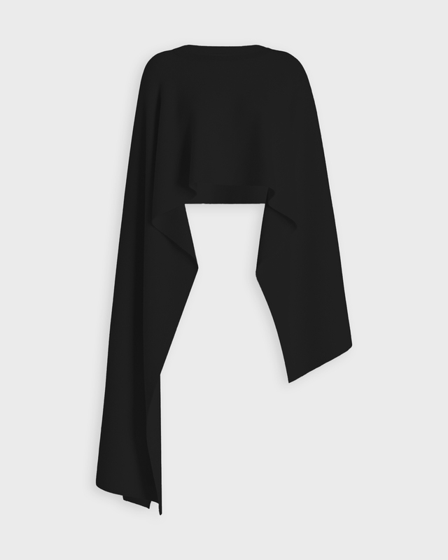 LISA YANG Poncho Kai Cashmere Black ONESIZE