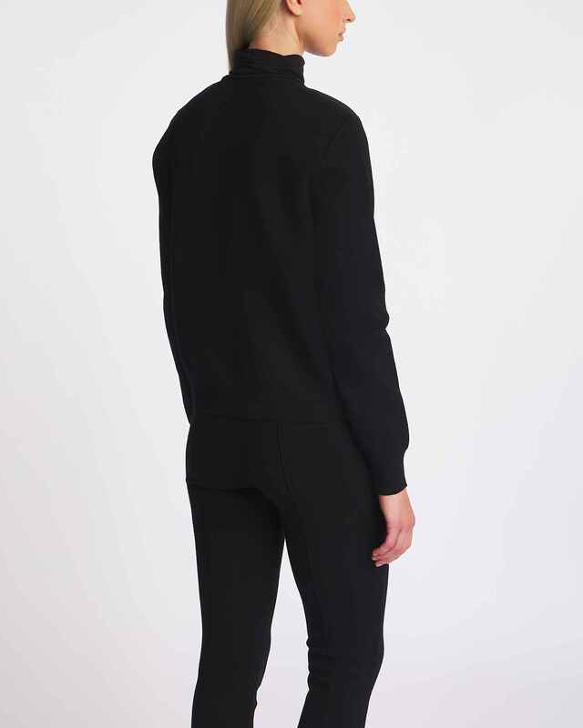 Moncler Cardigan Quilted Front Black S