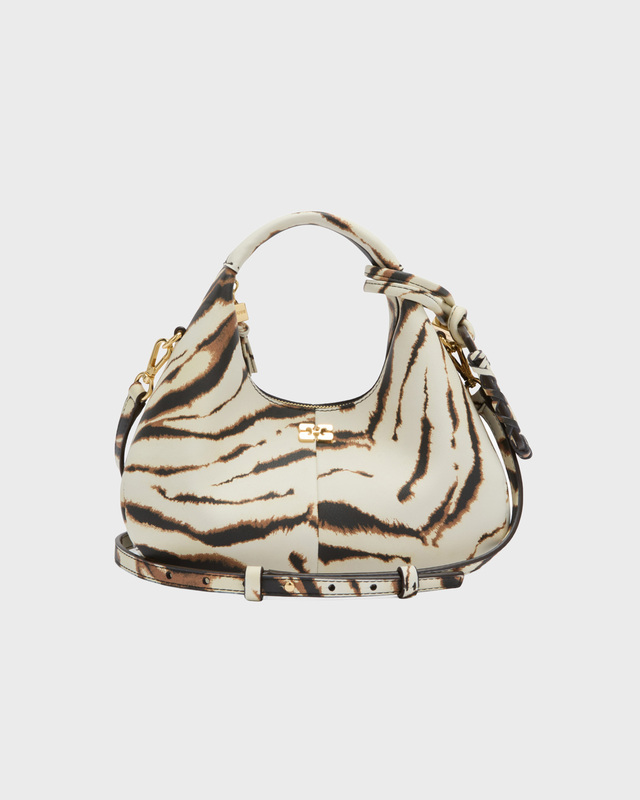 Axelväska Hobo Mini Zebra Egret