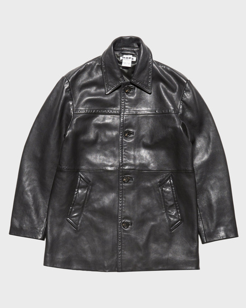  Jacket Leather Delusioin Washed Black 1