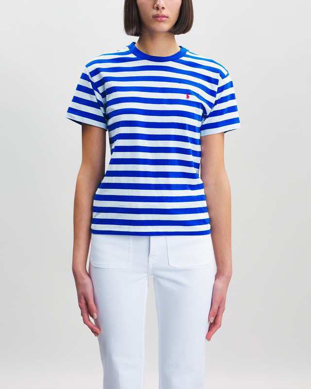 Polo Ralph Lauren T-Shirt Short Sleeve Stripe Vit/blå M