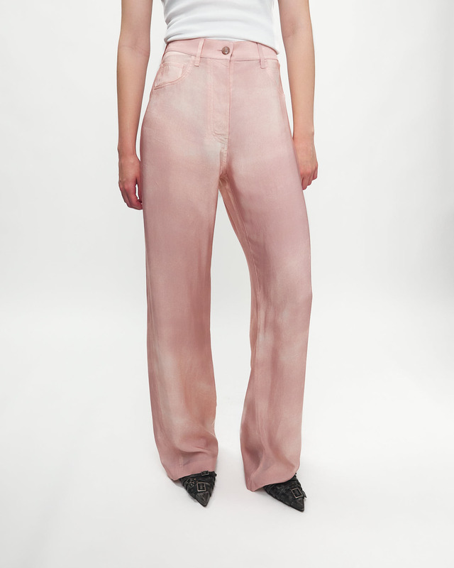 Acne Studios Byxor Printed Straight Ljusrosa 36