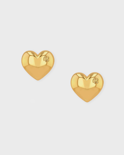 Earrings Abstract Heart Guld 1