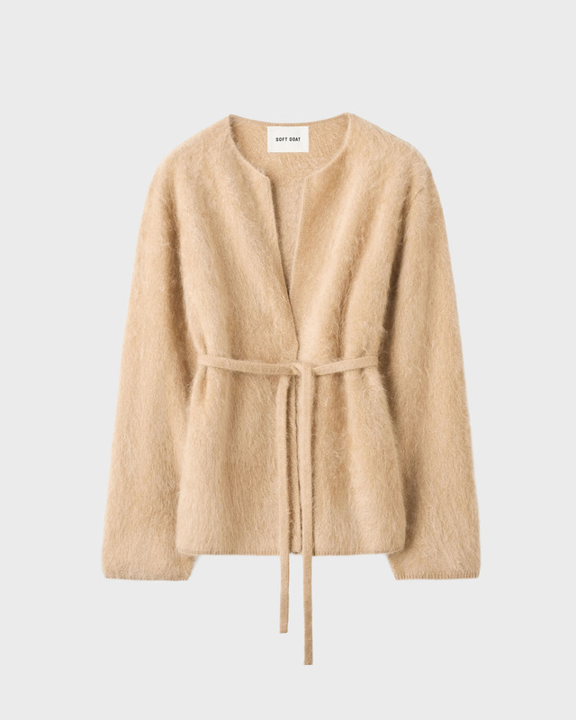 Cardigan Brushed Camel