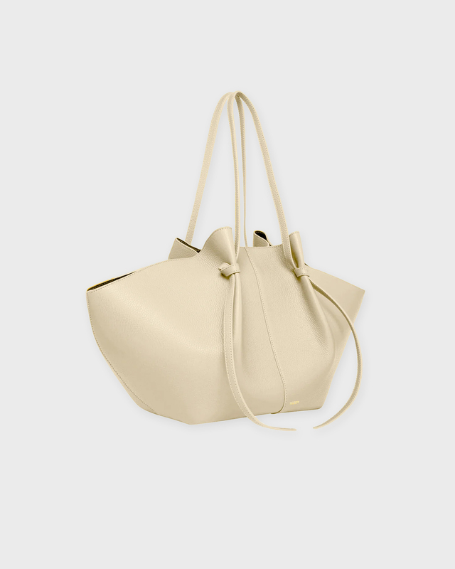 Väska Large Mochi Pebble Grain Creme