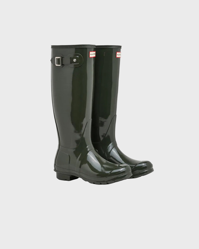 Støvle Original Tall Gloss Dark Green