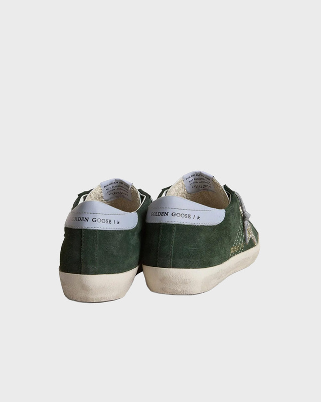 Sneakers Super Star Suede Glitter Star Leather Dark Green