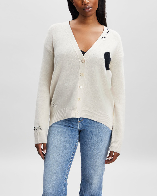 Zadig & Voltaire Cardigan Mirka Cashmere  Offwhite L