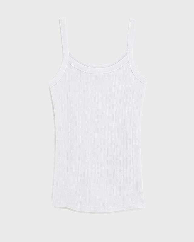 Filippa K Top Fine Rib Singlet White M