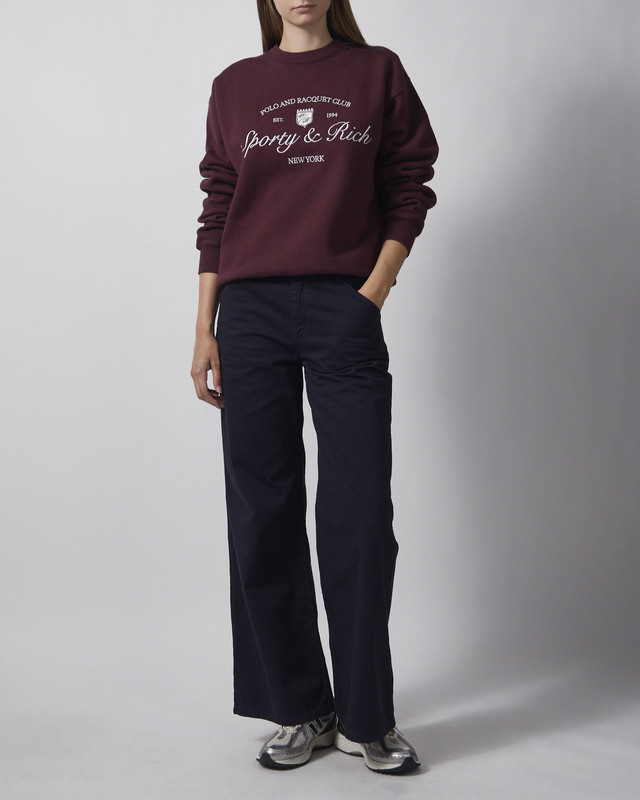 Tröja Syracuse Embroidered Bordeaux