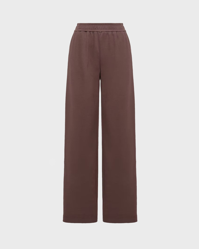 Sweatpants Logo Cotton Blend Track Brown