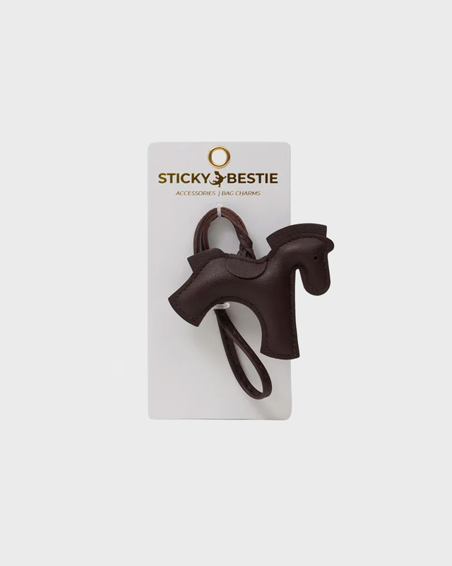 Bag Charm Horse Brown