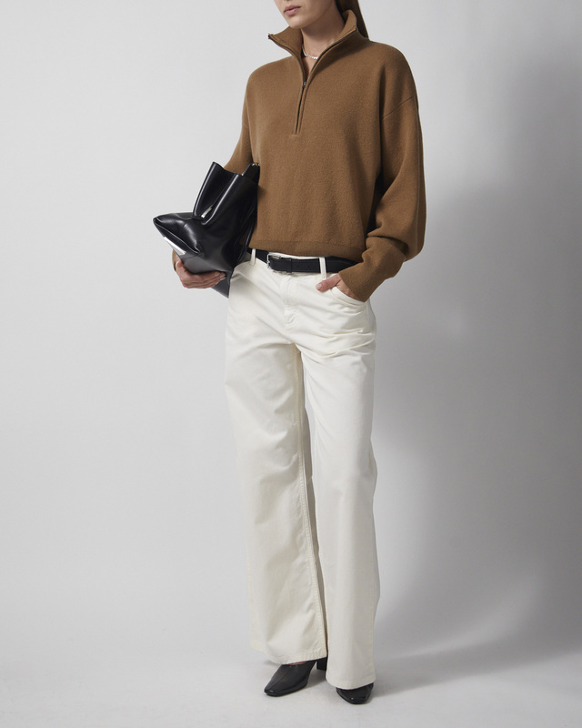 Genser Macy Zip Wool Camel