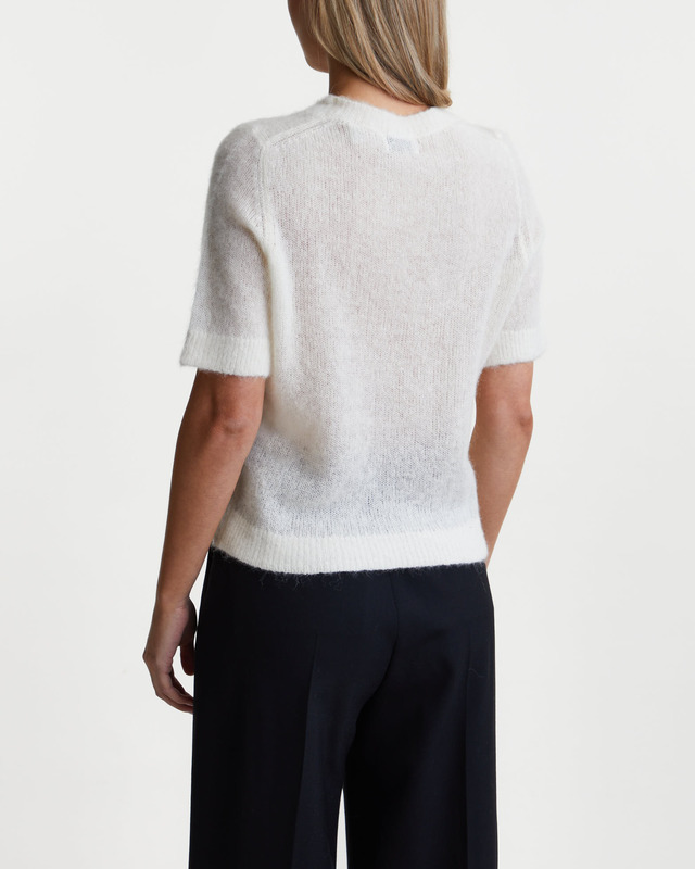 Dagmar Sweater Top Brushed Alpaca Offwhite XS