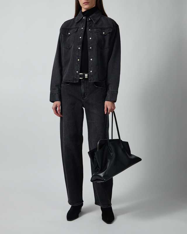 Skjortejakke Blackout Washed Black