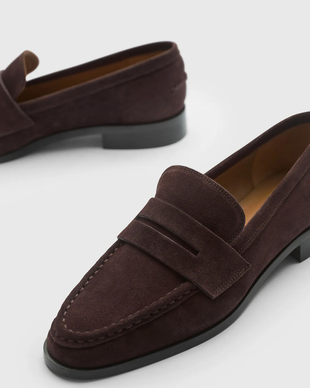 ATP Atelier Airola Walnut Suede Loafers Brun EUR 39