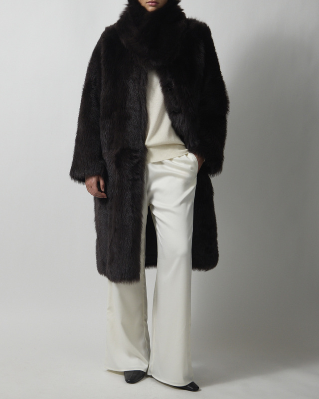 Kåpe Gemma Fur Leather Chocolate