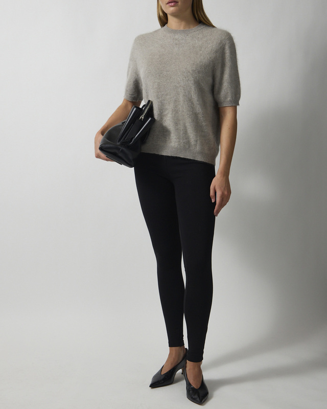 T-skjorte Brushed Short Sleeve Greige