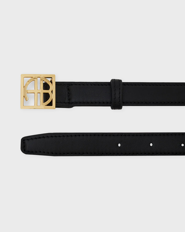 Anine Bing Belt Monogram Black XS-S