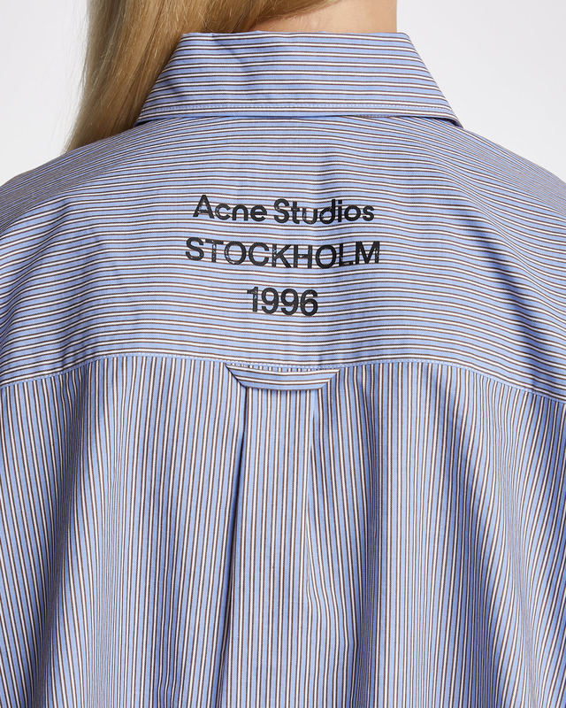 Acne Studios Shirt Pinstripe Brun/blå 36