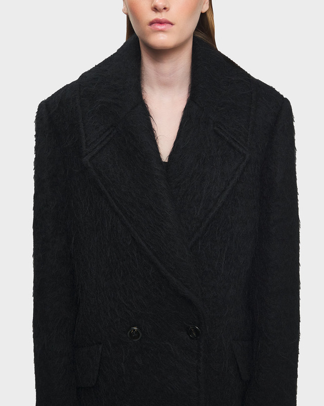 Acne Studios Coat Relaxed Wool-Mohair  Black 32