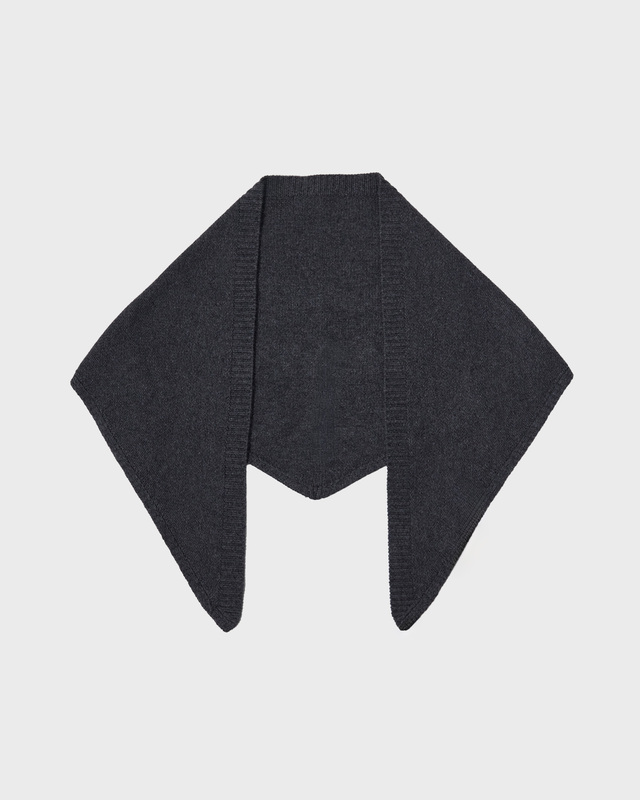 Skjerf Wool Cashmere Triangle Grey