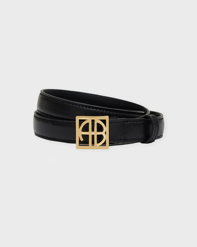 Anine Bing Belt Monogram Black XS-S