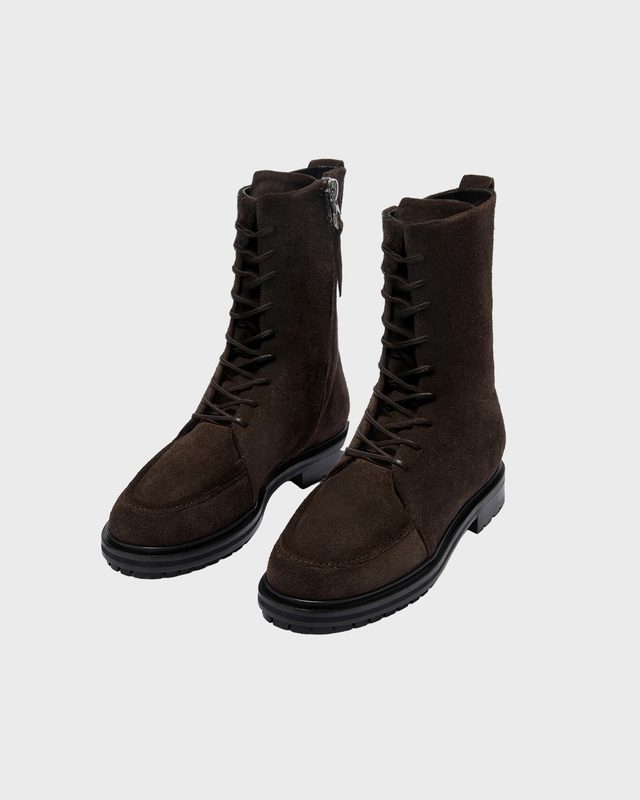 Ankelkänga Tate Cow Suede Leather Mörkbrun