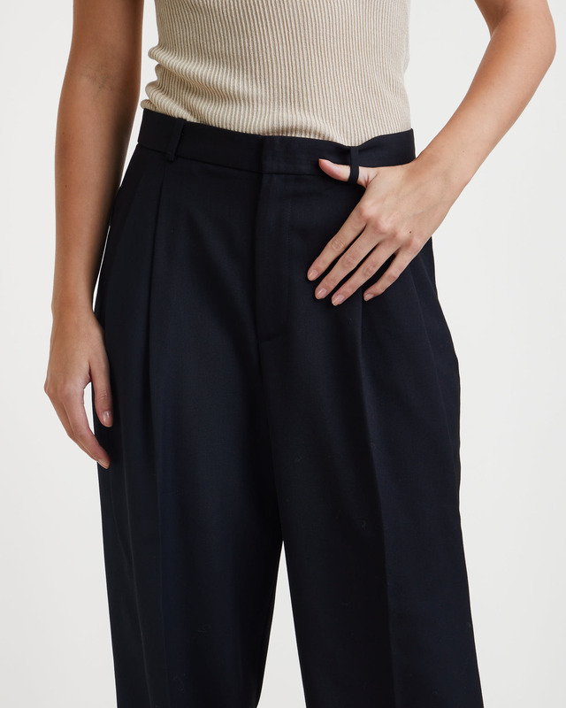 Polo Ralph Lauren Trousers Wide Leg Wool  Svart US 6 (EUR 38)