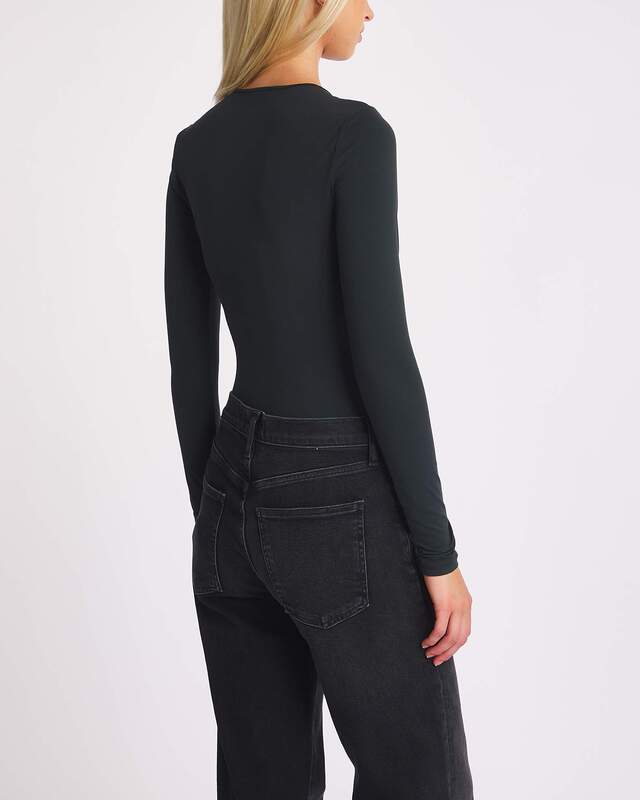 AGOLDE Bodysuit Aura Long Sleeve  Grå L