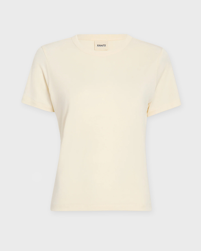 KHAITE T-Shirt Emmylou Creme XS