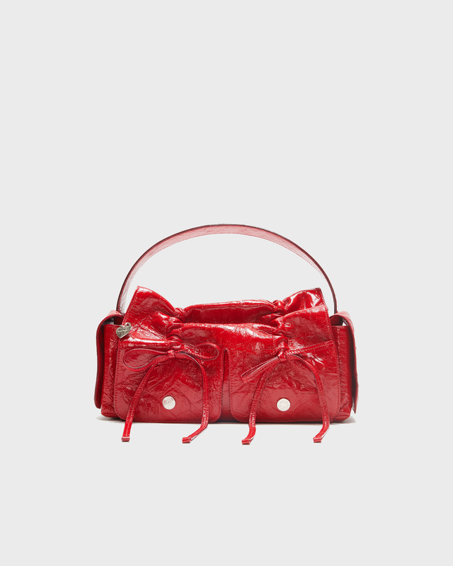 Acne Studios Multipocket Crinkled Bag Red ONESIZE