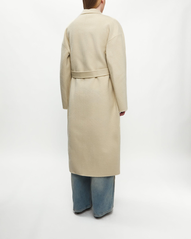 Acne Studios Coat Double-Breasted Wool Clay 38