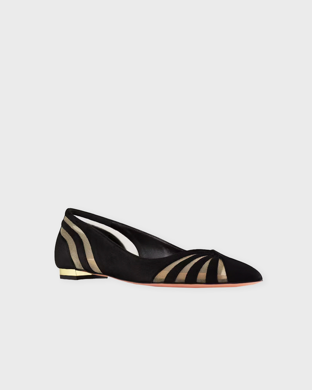 Aquazzura Ballerina The Spy Flat Black EUR 38