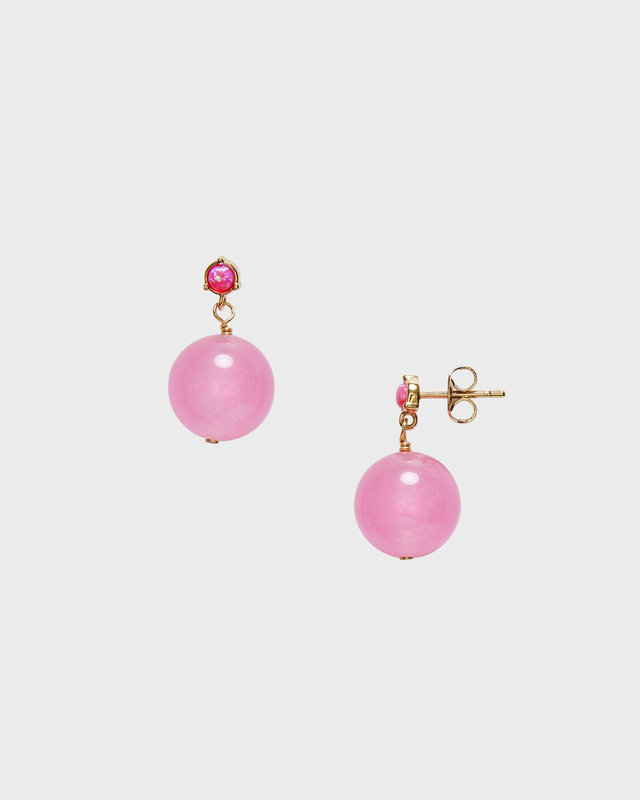 Earring Pink Bubbles Light Pink