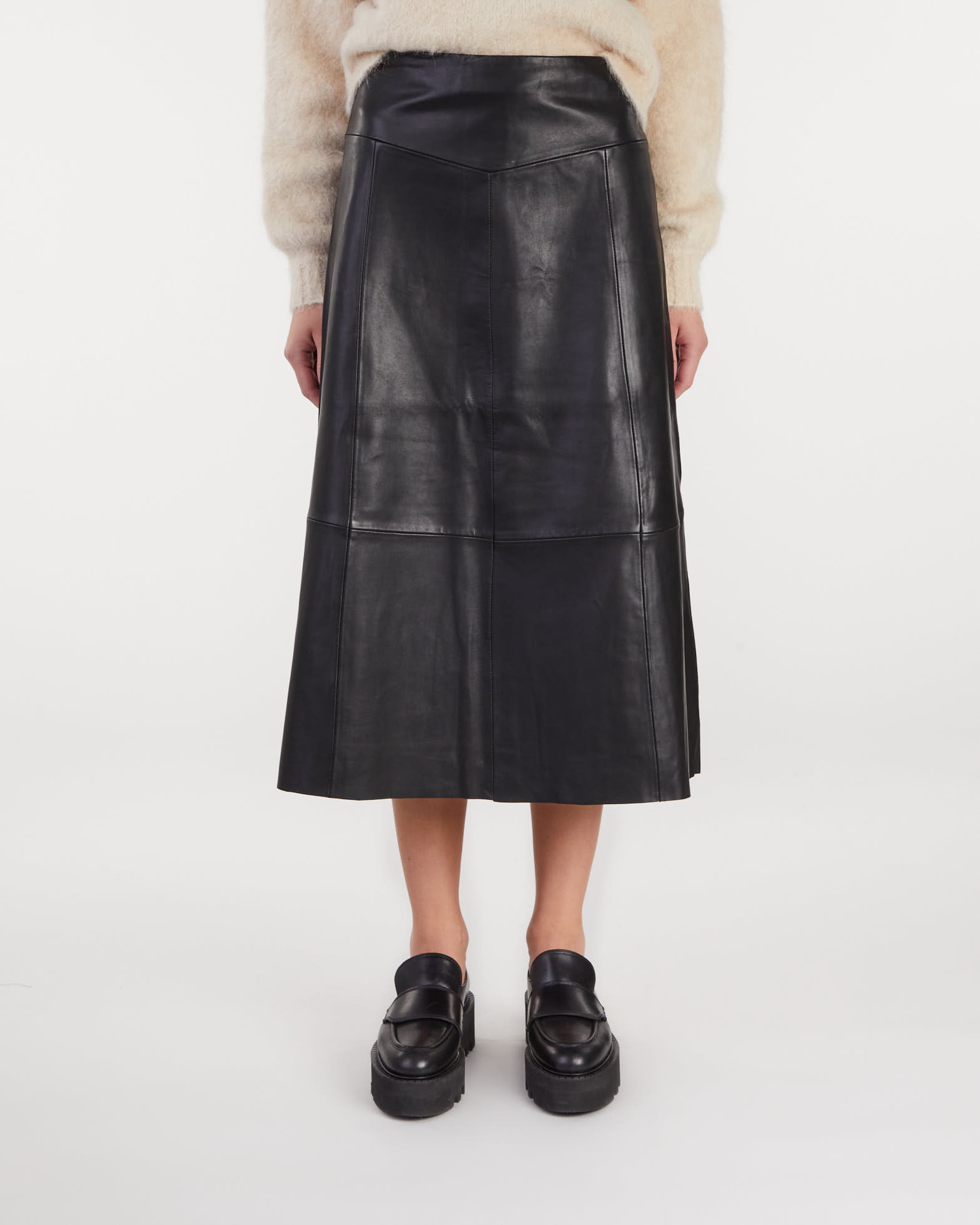 Dante6 - Skirt Maxi Celina leather | WAKAKUU