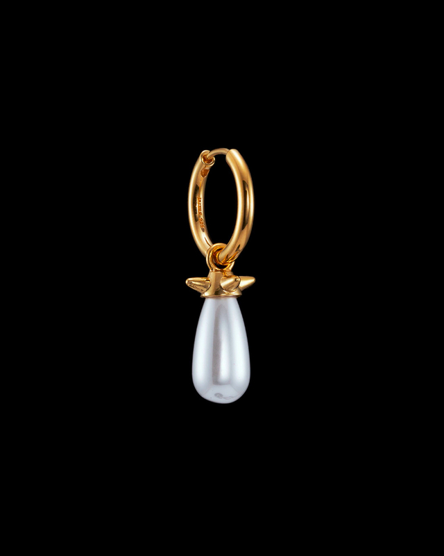 Maria Nilsdotter Earring Pearl Tear  Guld ONESIZE