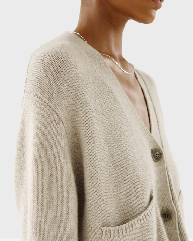 Almada Label  Cardigan Beja Taupe XS