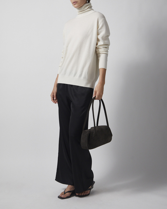 Pologenser Cashmere Wool Turtleneck Pearl