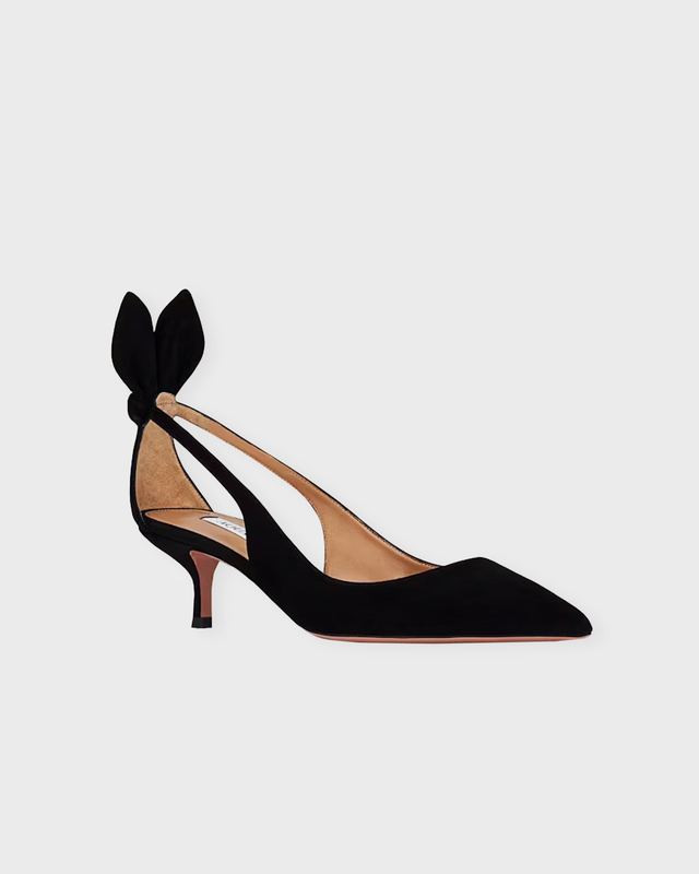 Aquazzura Heels Bow Tie Pump 50 Black EUR 37