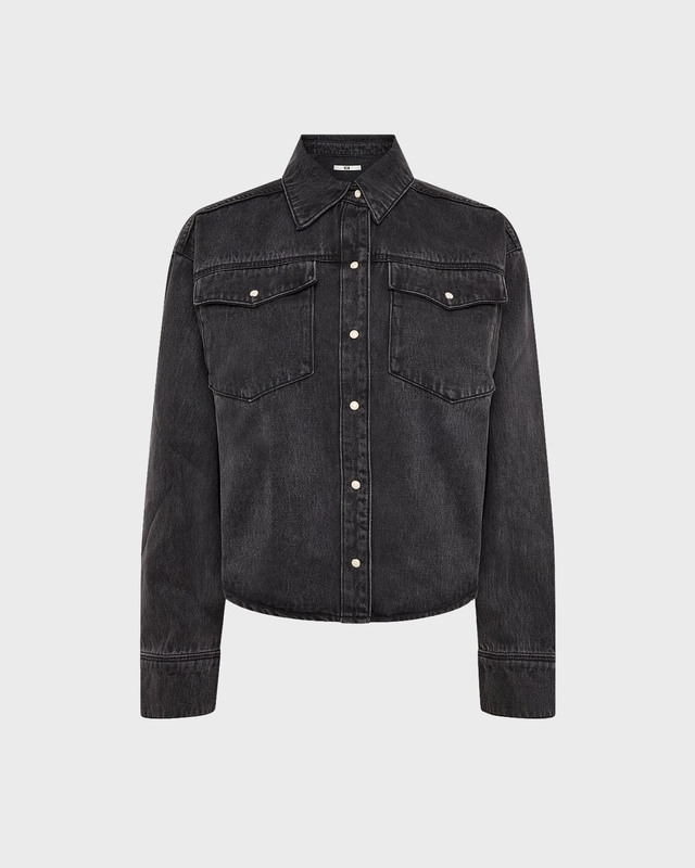 Skjortejakke Blackout Washed Black