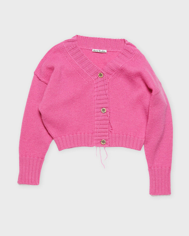 Acne Studios Cardigan Knit Relaxed Wool  Rosa L