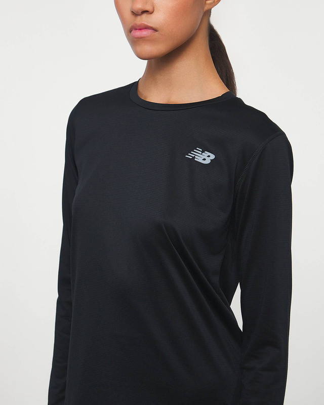 New Balance Topp Sport Essentials Long Sleeve Svart M